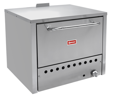 Omcan USA 48082 31.5" W Stainless Steel Natural Gas Countertop Pizza Oven - 32,000 BTU