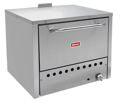 Omcan USA 48082 31.5" W Stainless Steel Natural Gas Countertop Pizza Oven - 32,000 BTU