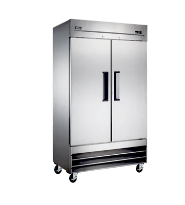 Omcan USA 50111 26.5 Cu. Ft. Stainless Steel 2-Section Reach-In Freezer - 115 Volts