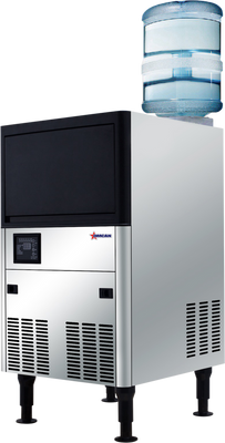 Omcan USA 48054 33 Lbs. Stainless Steel Air Cooled Full Size Cube Ice Maker - 115 Volts