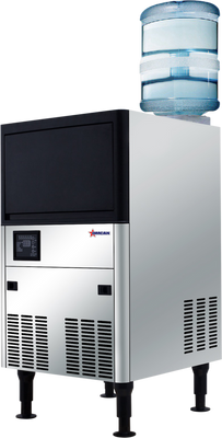 Omcan USA 48054 33 Lbs. Stainless Steel Air Cooled Full Size Cube Ice Maker - 115 Volts