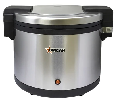 Omcan USA 47770 96 Cups Stainless Steel Electric Countertop Commercial Rice Warmer - 120 Volts