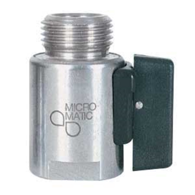 Micro Matic 7419-1 Stainless Steel Straight Beer Switch Shutoff Valve
