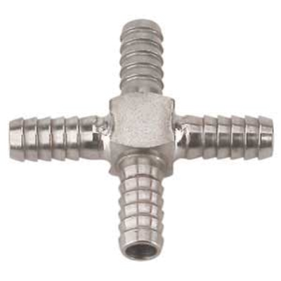Micro Matic SSC-E2 0.25" Stainless Steel Cross Fitting