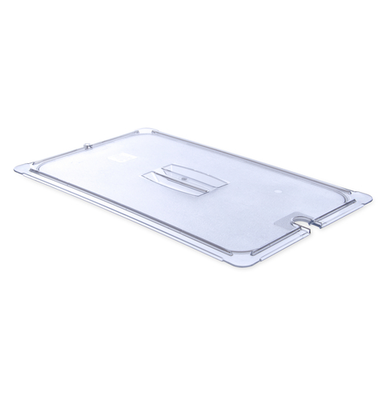 Carlisle 10211U07 StorPlus Universal 20.75" W Clear Polycarbonate Lid Only for Full Size Food Pan