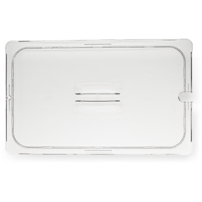 Carlisle 10211U07 StorPlus Universal 20.75" W Clear Polycarbonate Lid Only for Full Size Food Pan