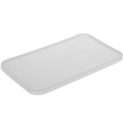 Carlisle ST163030 StorPlus 18 Qt. Translucent Polyethylene Flat Lacking Seal Food Storage Lid Only