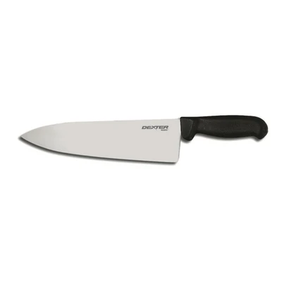 Dexter 31630 Basics 10" High-Carbon Steel Blade (P94831B) Chef's and Cook's Knife with Black Polypropylene Handle - 12 per Case