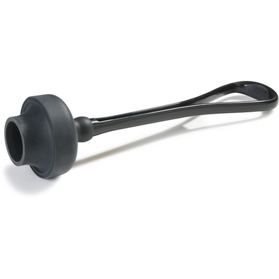 Carlisle 3643903 22" Long Black Overmolded Rubber Handle Power Plunger