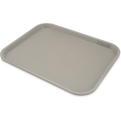 Carlisle CT141823 17.87" L x 14" W Gray Polypropylene Rectangular Cafe Tray