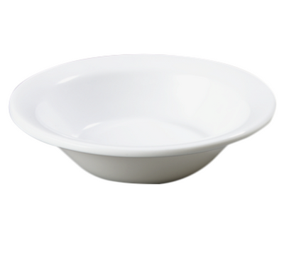 Carlisle KL80002 Kingline 5 Oz. White Melamine Rimmed Fruit Bowl