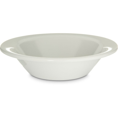 Carlisle KL80002 Kingline 5 Oz. White Melamine Rimmed Fruit Bowl