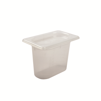 San Jamar MP19 ModPan 1 Qt. Translucent Polypropylene Stackable Food Pan with Lid