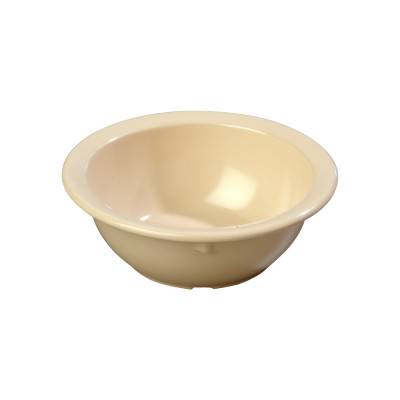 Carlisle KL11925 Kingline 12.5 Oz. Tan Melamine Rimmed Nappie Bowl