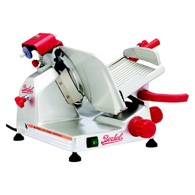 Berkel B9-SLC 16" W Stainless Steel Angled Gravity Manual Feed Slicer - 115 Volts