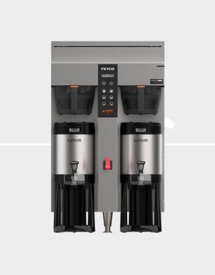 Fetco CBS-1252 Extractor Plus 1.5 Gal. Stainless Steel Double Coffee Brewer - 240 Volts