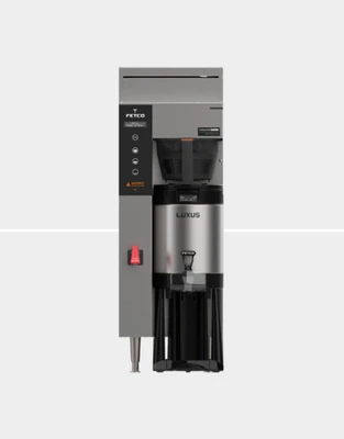 Fetco CBS-1241 Extractor Plus 1 Gal. Stainless Steel Single Airpot Brewer - 120 Volts