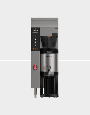 Fetco CBS-1241 Extractor Plus 1 Gal. Stainless Steel Single Airpot Brewer - 120 Volts