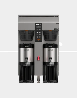 Fetco CBS-1253 Extractor Plus 2 Gal. Stainless Steel Double Coffee Brewer - 208-240 Volts