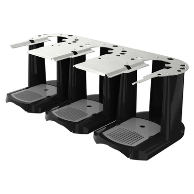 Fetco A152 LUXUS Black Plastic Triple Serving Station