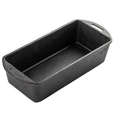 TableCraft Products 10749 10 1/8" x 5 1/4" x 2 7/8" Rectangular Cast Iron Loaf Pan