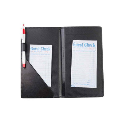 TableCraft Products 52585BK 5 1/4" W x 8 1/2" Black Vinyl Order Holder