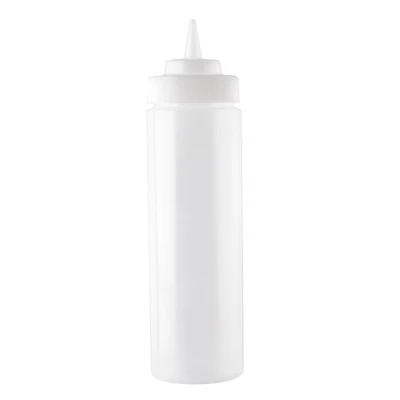 TableCraft Products 12463C 24 oz Clear Standard Cone Squeeze Bottle