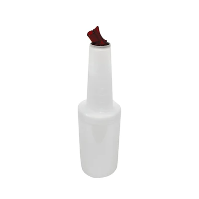 TableCraft Products 8032R 32 Oz. Red Cash & Carry PourMaster Complete Unit
