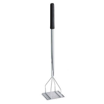 TableCraft Products 2455 6" Square Face Chrome Plated Metal Bean Masher