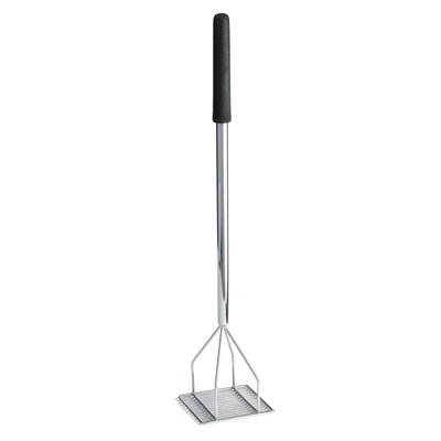 TableCraft Products 2455 6" Square Face Chrome Plated Metal Bean Masher