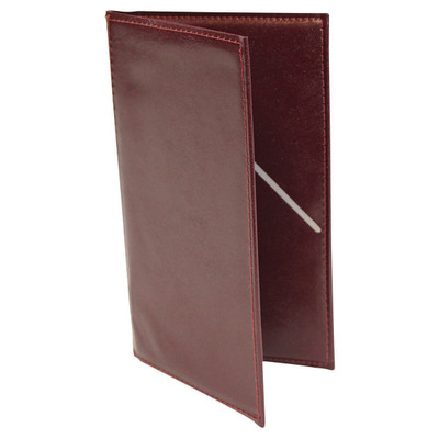 TableCraft Products 59BU 5 1/4" W x 9" H Burgundy Vinyl Check Presentation Holder