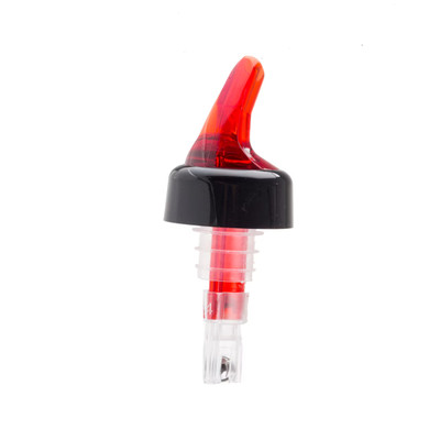 TableCraft Products 2248A 1 1/4 Oz. Red Spout Plastic Cash & Carry Proper Pour