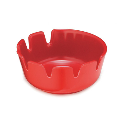 TableCraft Products 265R-1 4" x 1 3/4" Red Melamine Classic Deepwell Ashtray