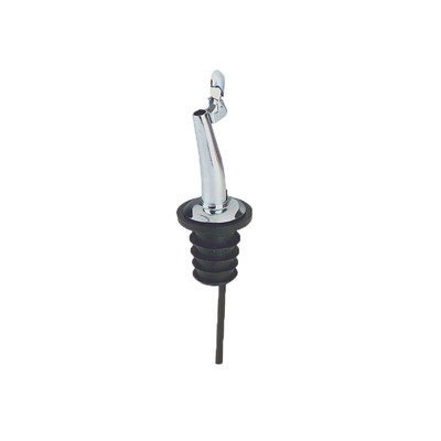 TableCraft Products 598P Stainless Steel Spout Cash &amp; Carry Free Flow Jet Pourer - 60/Case