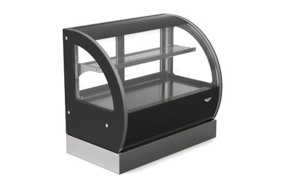 Vollrath RDCCV-36 35.9" W Curve Glass Front Full Service Countertop Refrigerated Display Case - 120 Volts