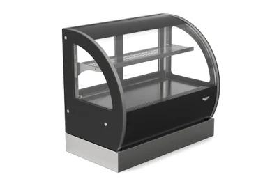 Vollrath RDCCV-36 35.9" W Curve Glass Front Full Service Countertop Refrigerated Display Case - 120 Volts