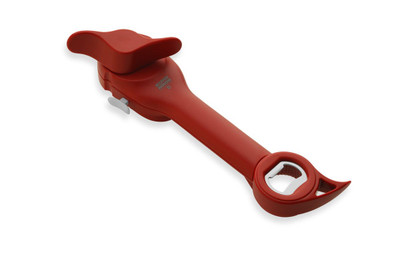Kuhn Rikon 2262 9.3" L Red Plastic 5 in 1 Auto Master Opener for Cans or Bottles