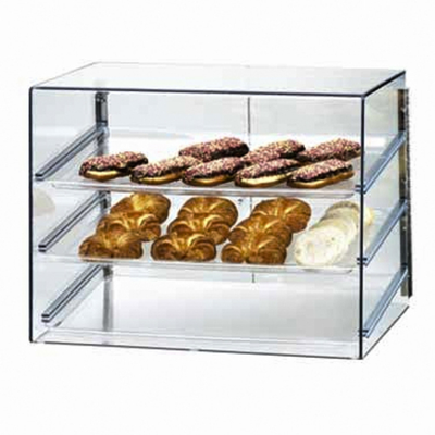 Cal-Mil 1202 27" W x 20" D x 20" H 3 Tiers Full Service Slanted Front Classic Display Case