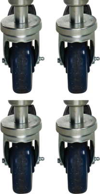 Wolf CSTSET-SINGLE 2 Casters for Single Deck Oven or for Leg Stand