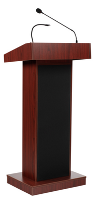 National Public Seating 800X-MY Orator Series 22" W x 17" D x 46" H Mahogany Lectern