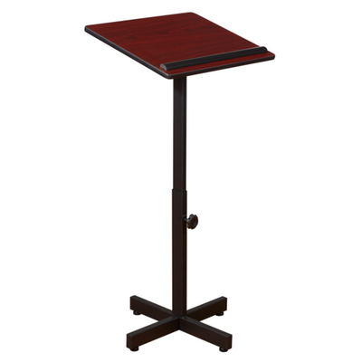 National Public Seating 70-MY Portable Presentation Series 20" W x 18.25" D Mahogany Lectern Stand