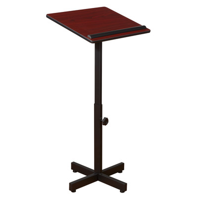 National Public Seating 70-MY Portable Presentation Series 20" W x 18.25" D Mahogany Lectern Stand