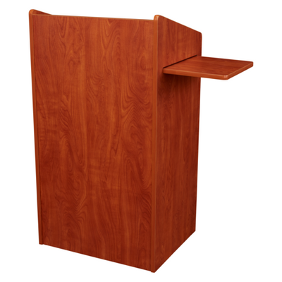 National Public Seating 600-CH Aristocrat Series 25" W x 20" D x 46" H Cherry Floor Lectern