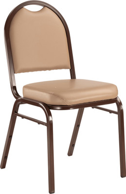 National Public Seating 9201-M 9200 Series 17.75" W Beige Vinyl Upholstered Premium Stack Chair