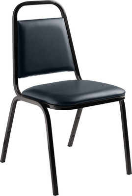 National Public Seating 9104-B 9100 Series 17.5" W Blue Stacking Vinyl Upholstered Chair