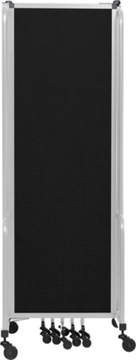 National Public Seating RDG6-7 ROBO Series 7 Sections Gray Frame Polyethylene Terephthalate Portable Room Divider