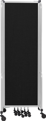 National Public Seating RDG6-7 ROBO Series 7 Sections Gray Frame Polyethylene Terephthalate Portable Room Divider