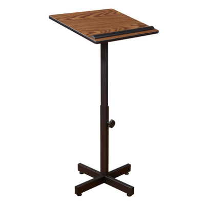 National Public Seating 70-MO Portable Presentation Series 20" W x 18.25" D Medium Oak Lectern Stand