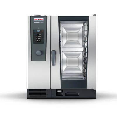 RATIONAL iCombi Classic 10-Half Size Pans Liquid Propane Combi Oven - 120 Volts, 1 Phase