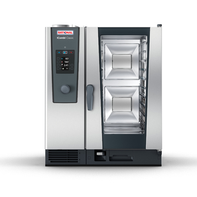 RATIONAL iCombi Classic 10-Half Size Pans Liquid Propane Combi Oven - 120 Volts, 1 Phase